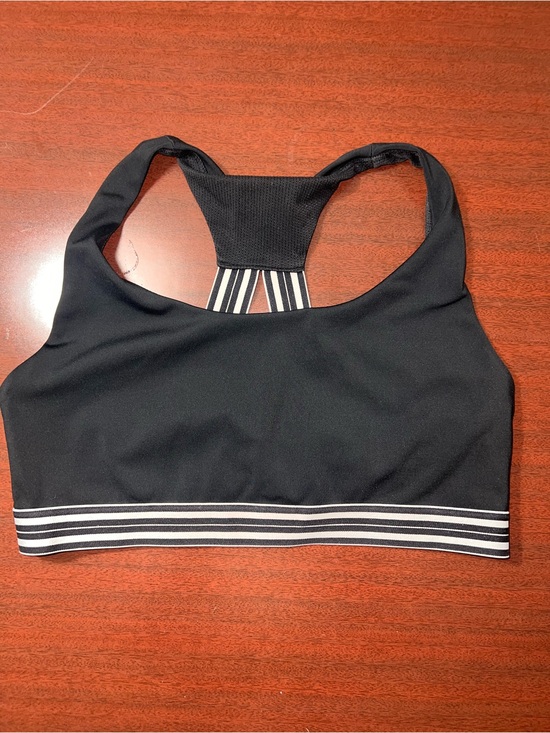 Athleta Other - Athleta Black Sports Bra with Striped Band